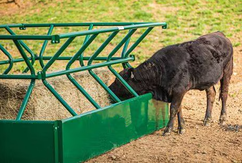 多目的鋼製飼槽式家畜用飼料供給機